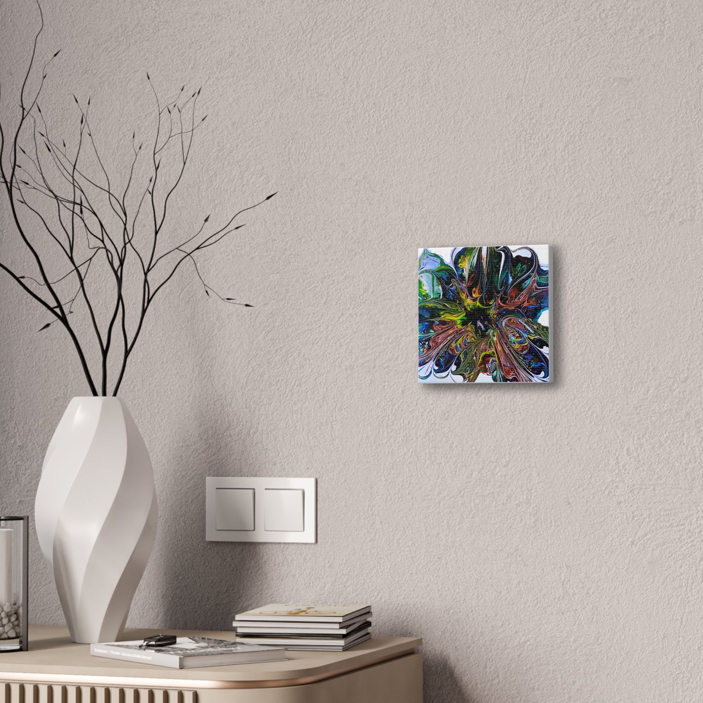 Color Burst Blossom Canvas