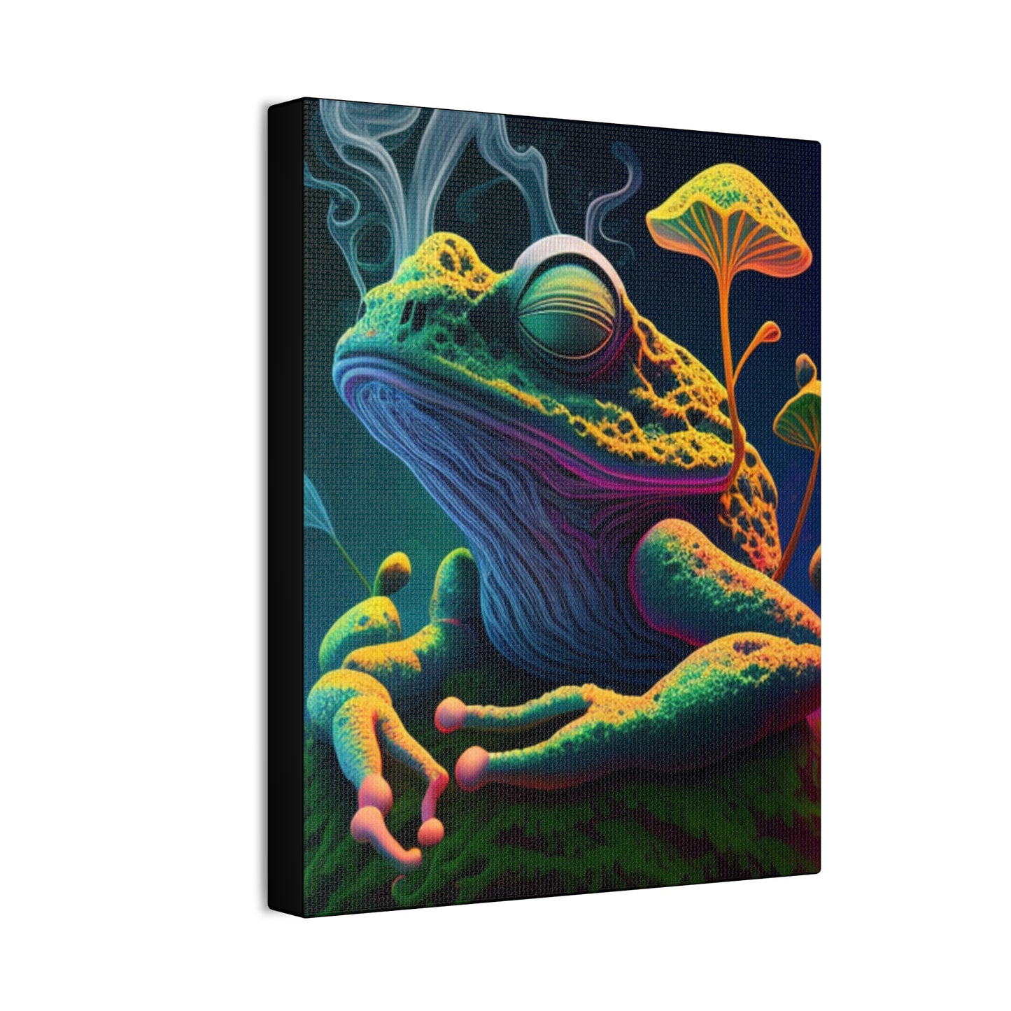 Psychedelic Frog Canvas