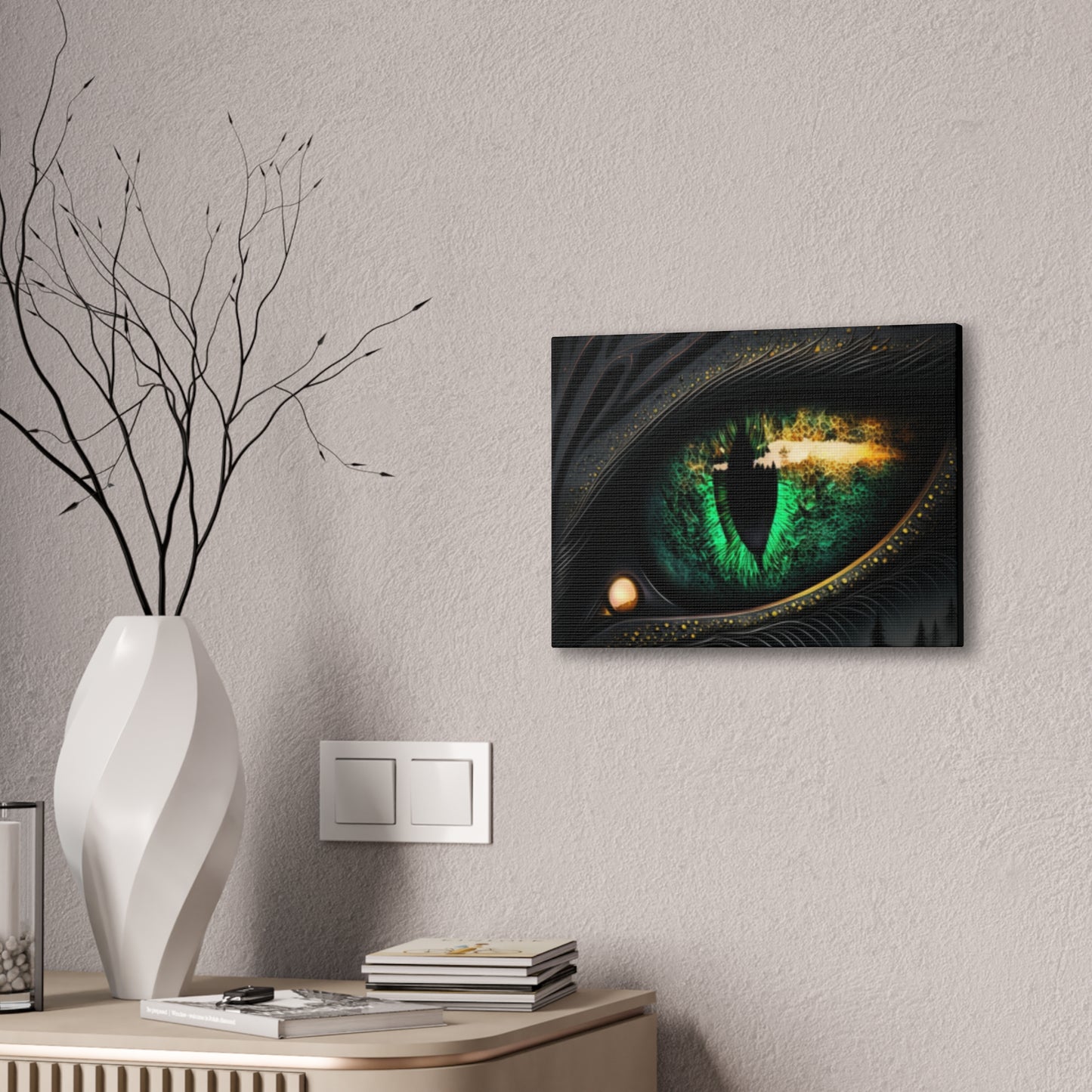 Steampunk Dragon Eye Canvas