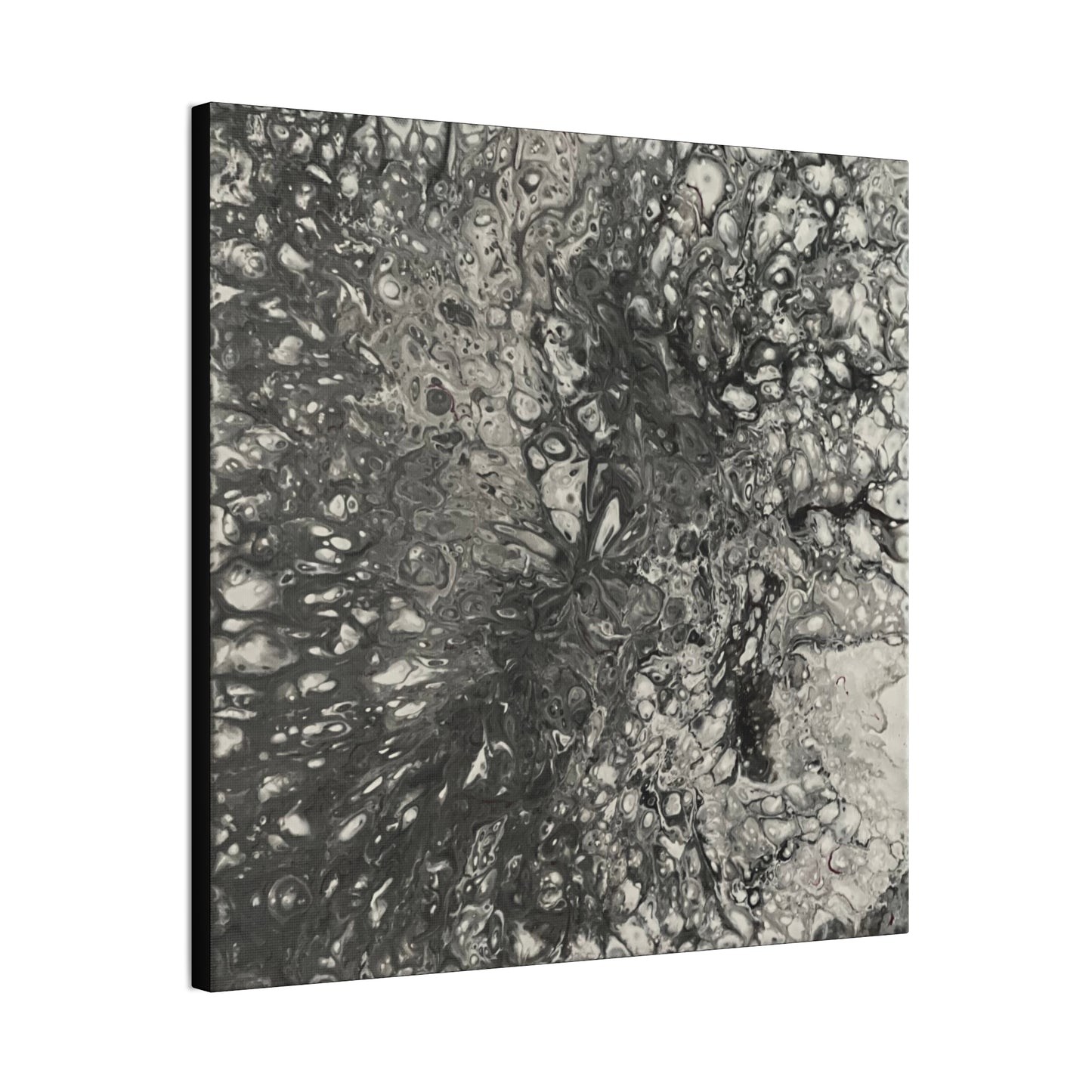 Monochrome Whirl Canvas