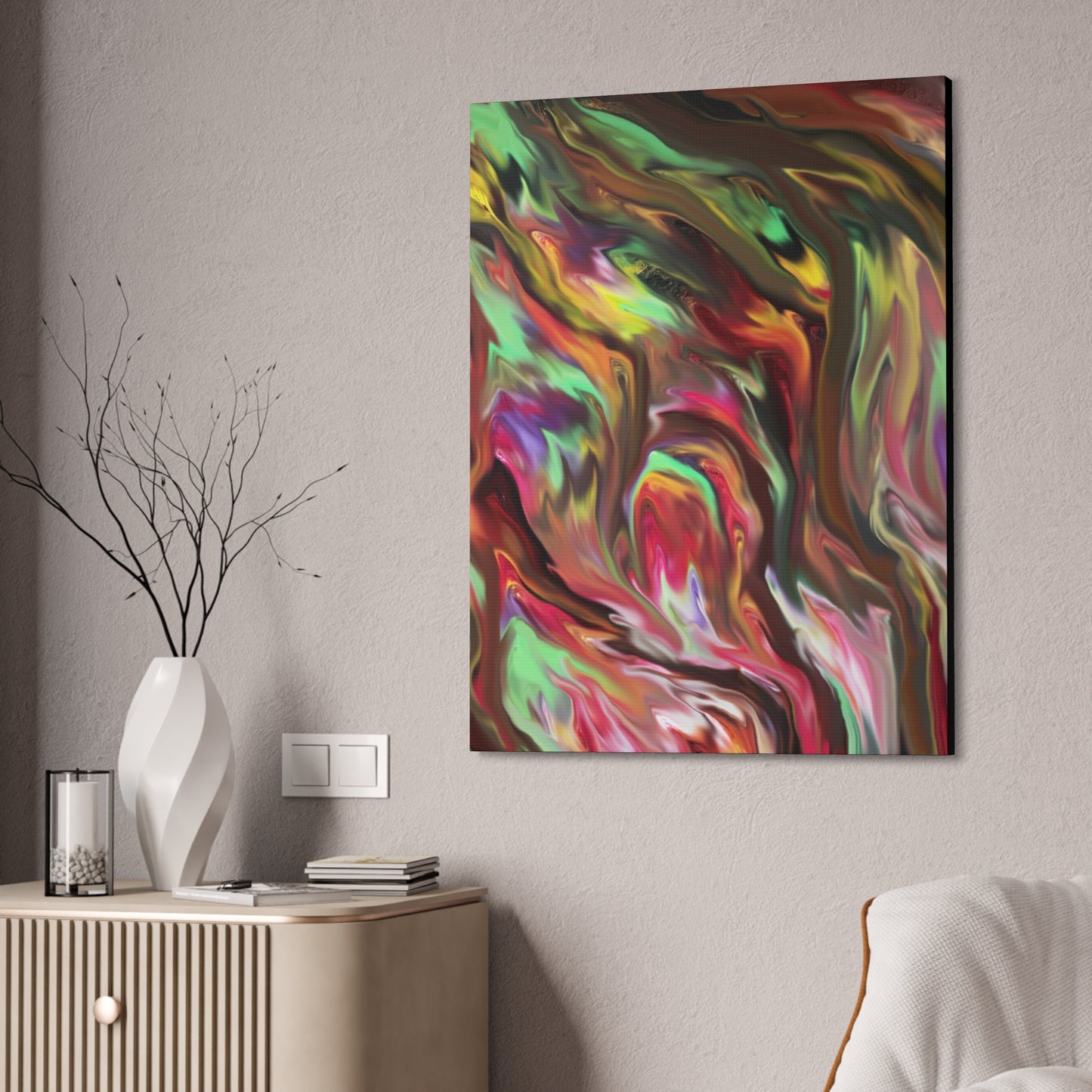 Jungle Rhythm Canvas Print Stretched, 1.5''