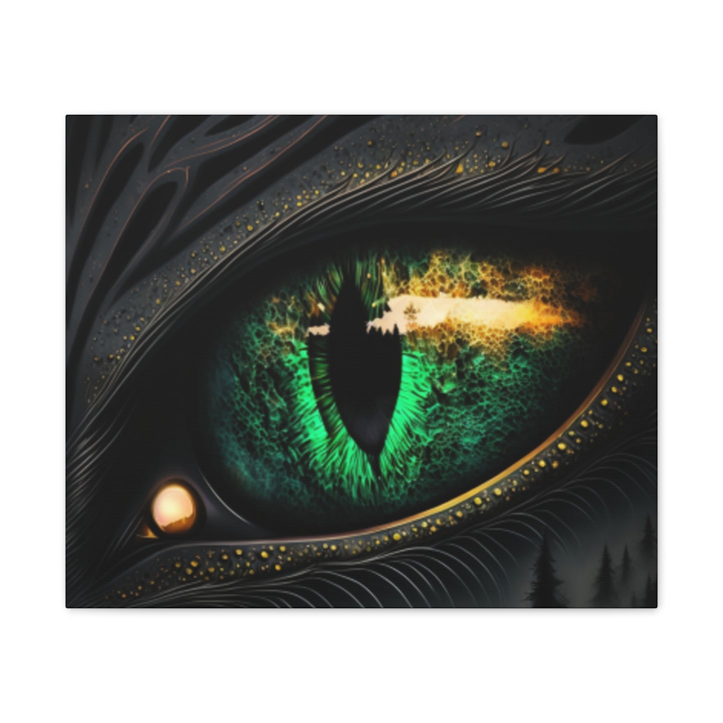Steampunk Dragon Eye Canvas