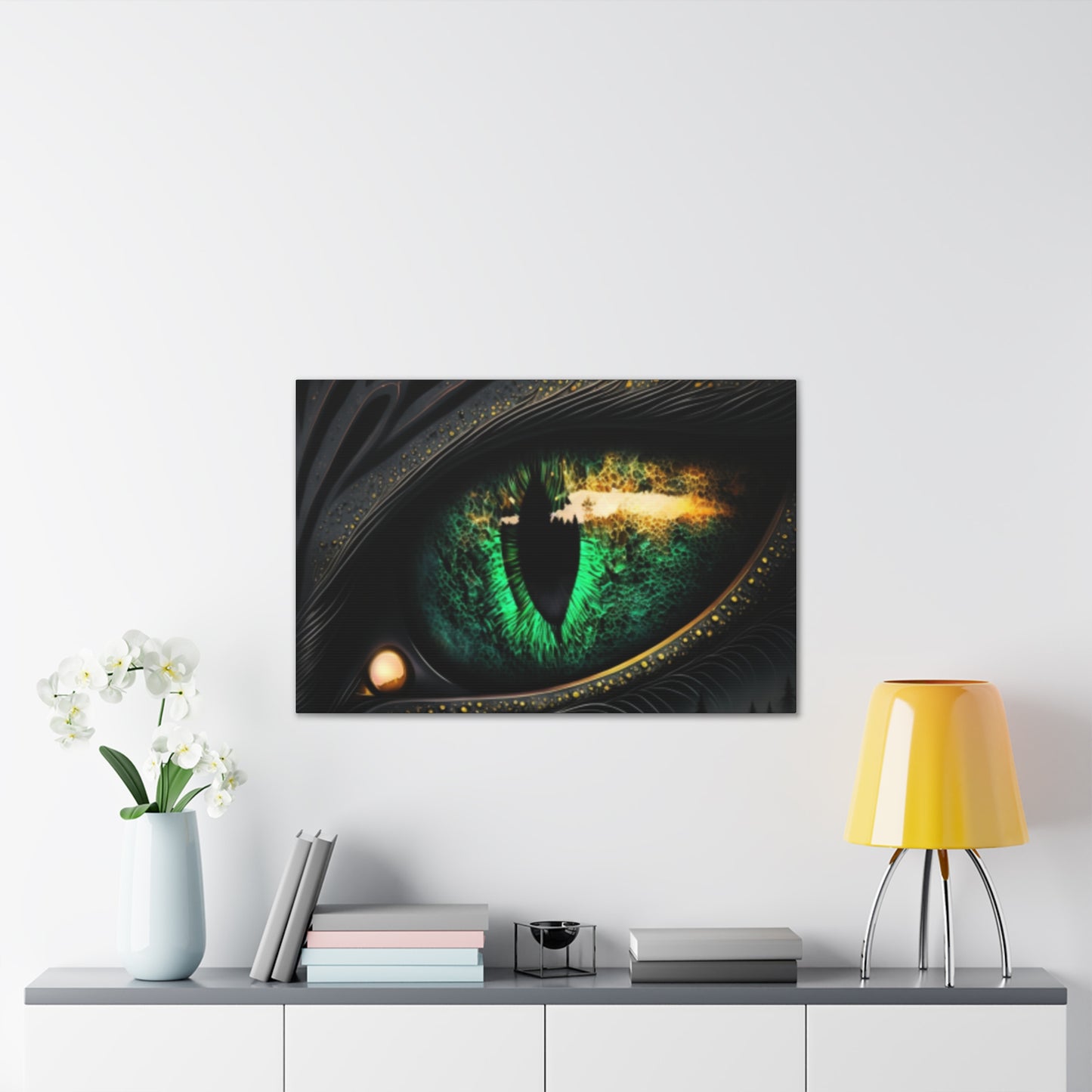 Steampunk Dragon Eye Canvas