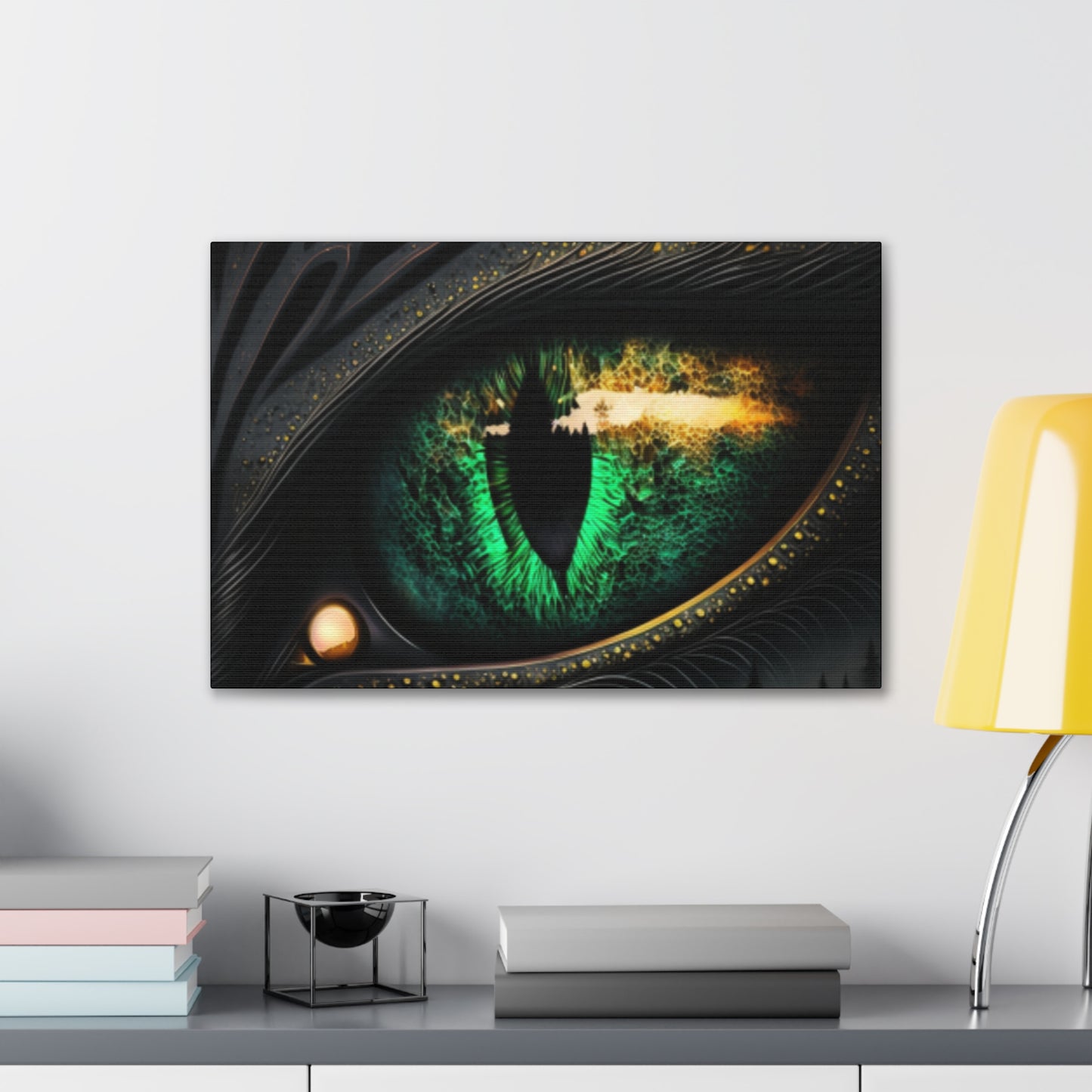 Steampunk Dragon Eye Canvas