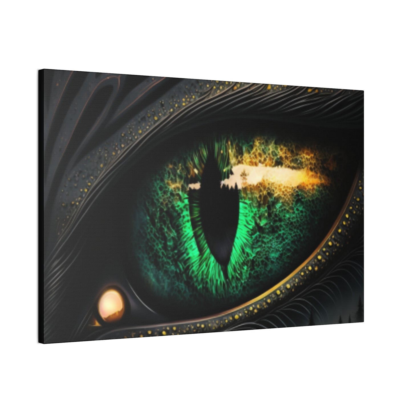 Steampunk Dragon Eye Canvas