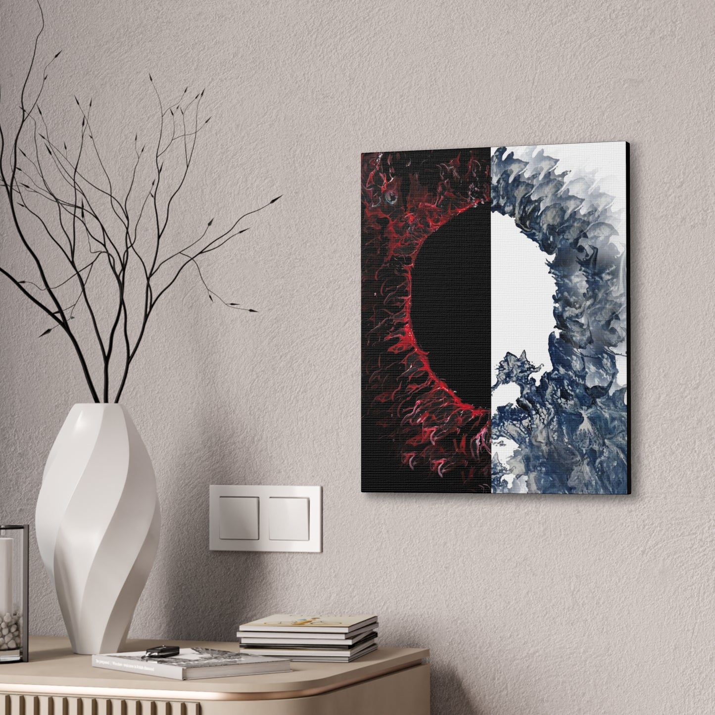 Ying and Yang Eclipse Canvas