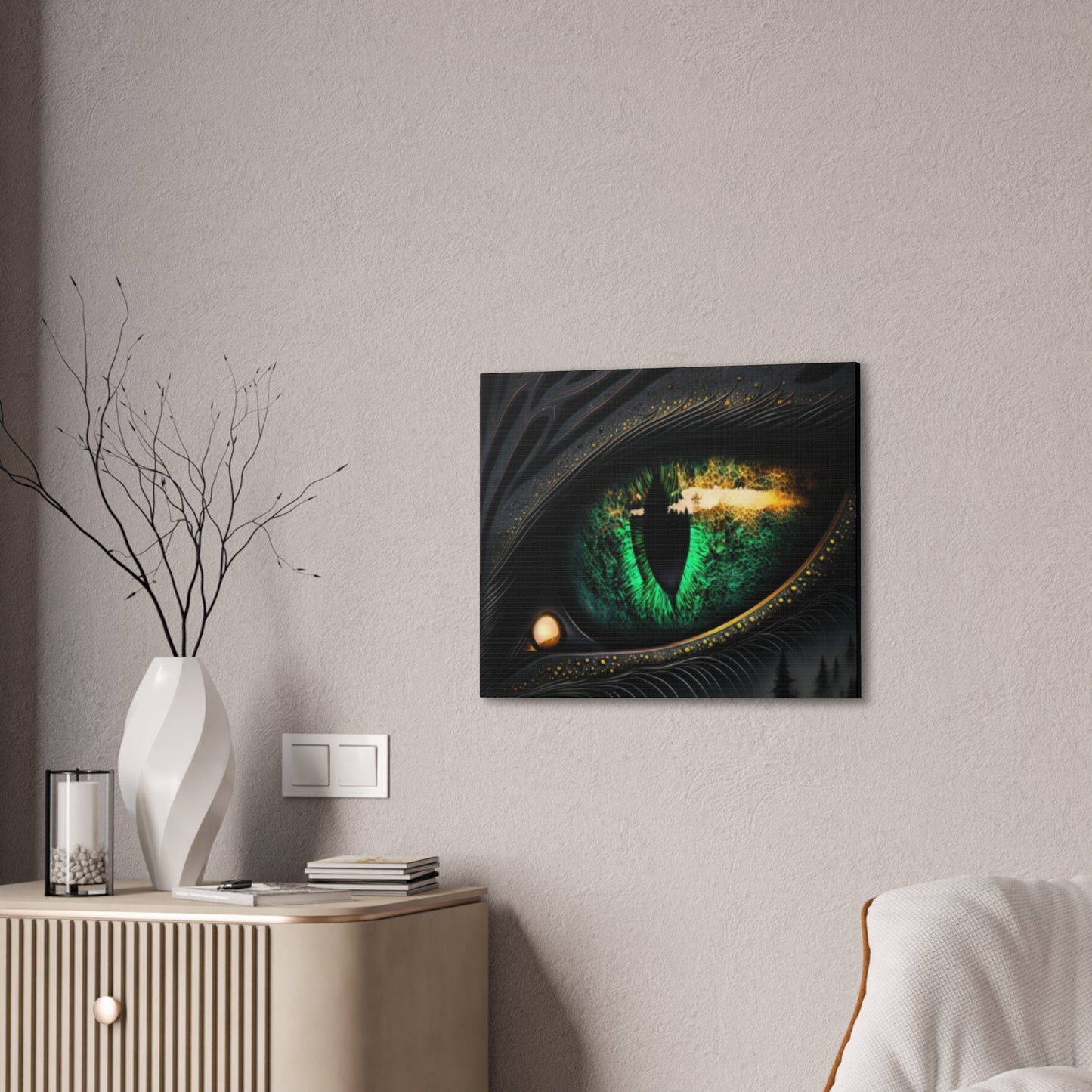 Steampunk Dragon Eye Canvas
