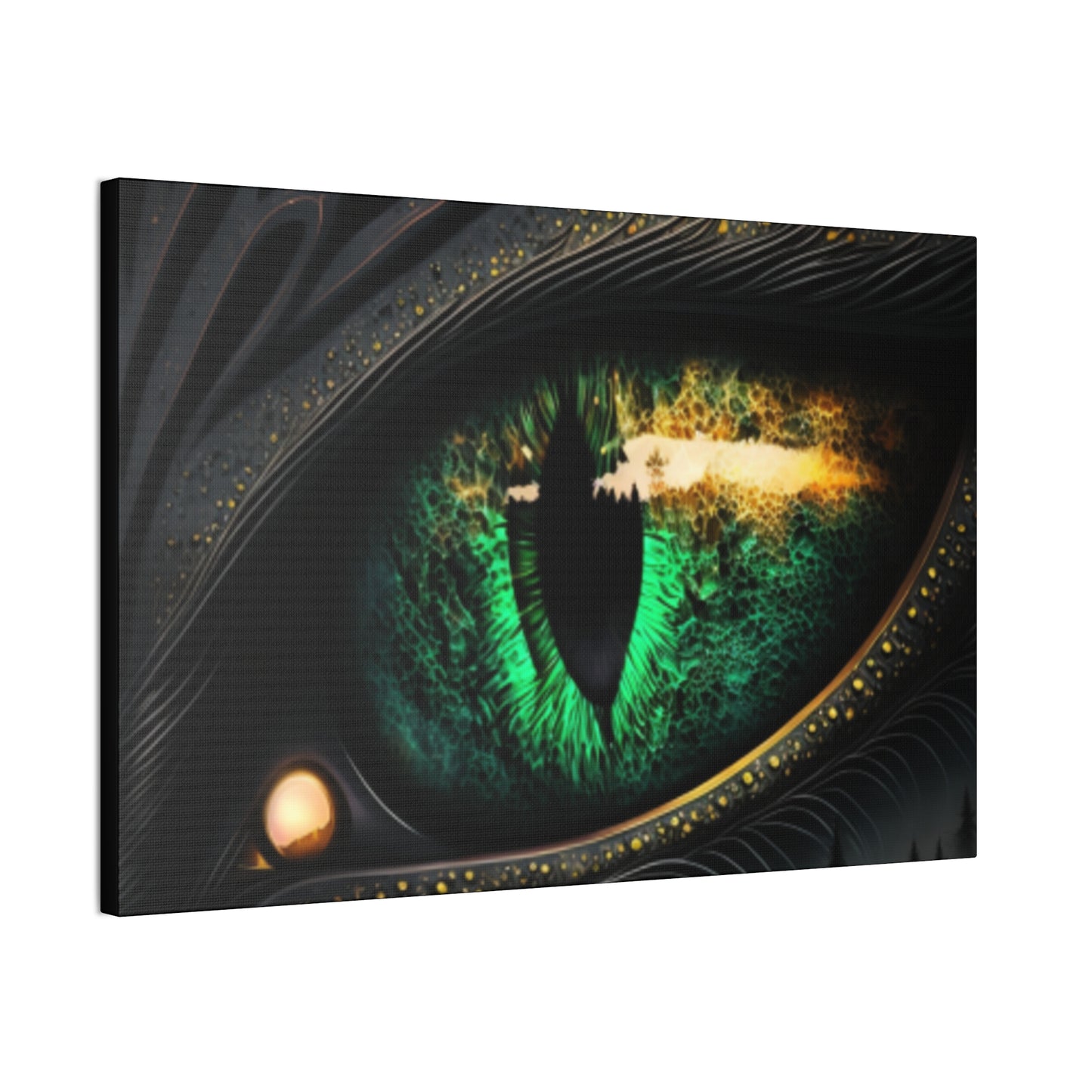 Steampunk Dragon Eye Canvas