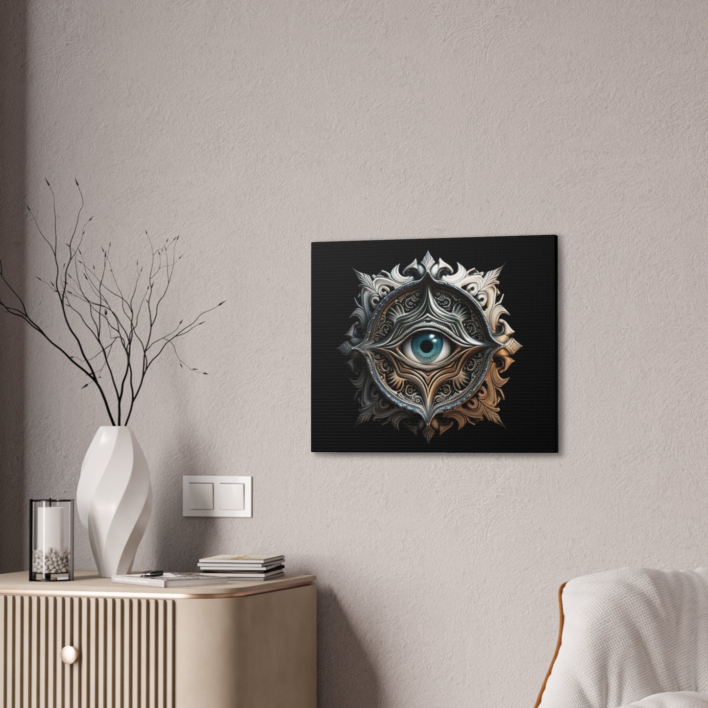 Mystic Guardian Steampunk Canvas Print