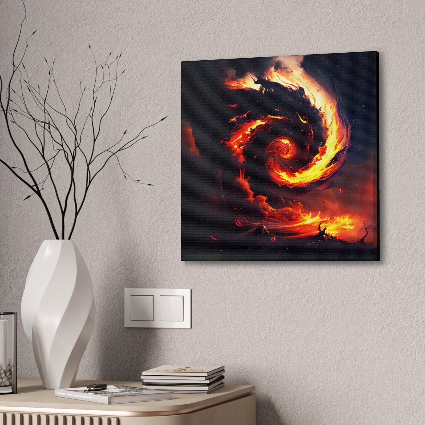 Tornado of Fire Canvas Print