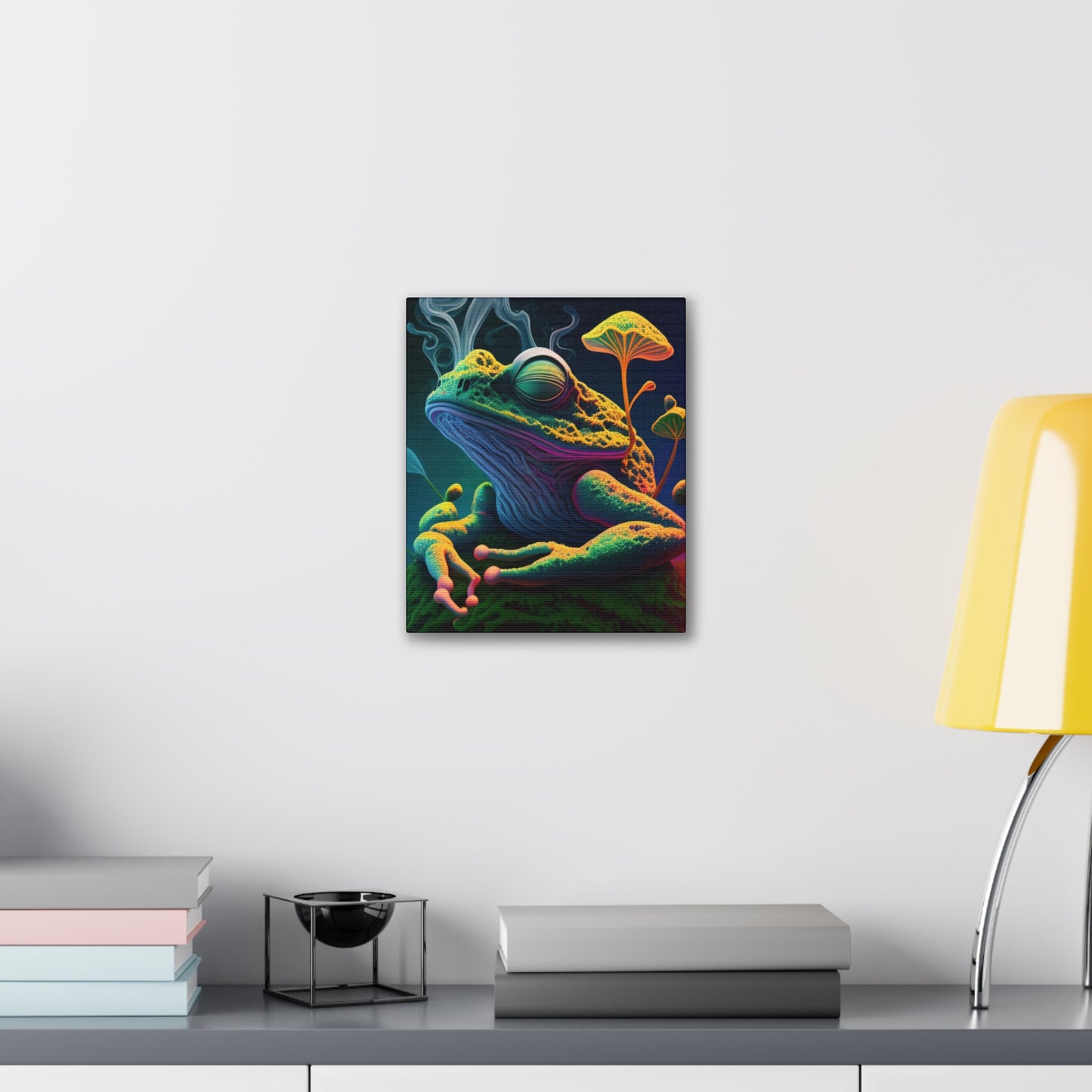 Psychedelic Frog Canvas