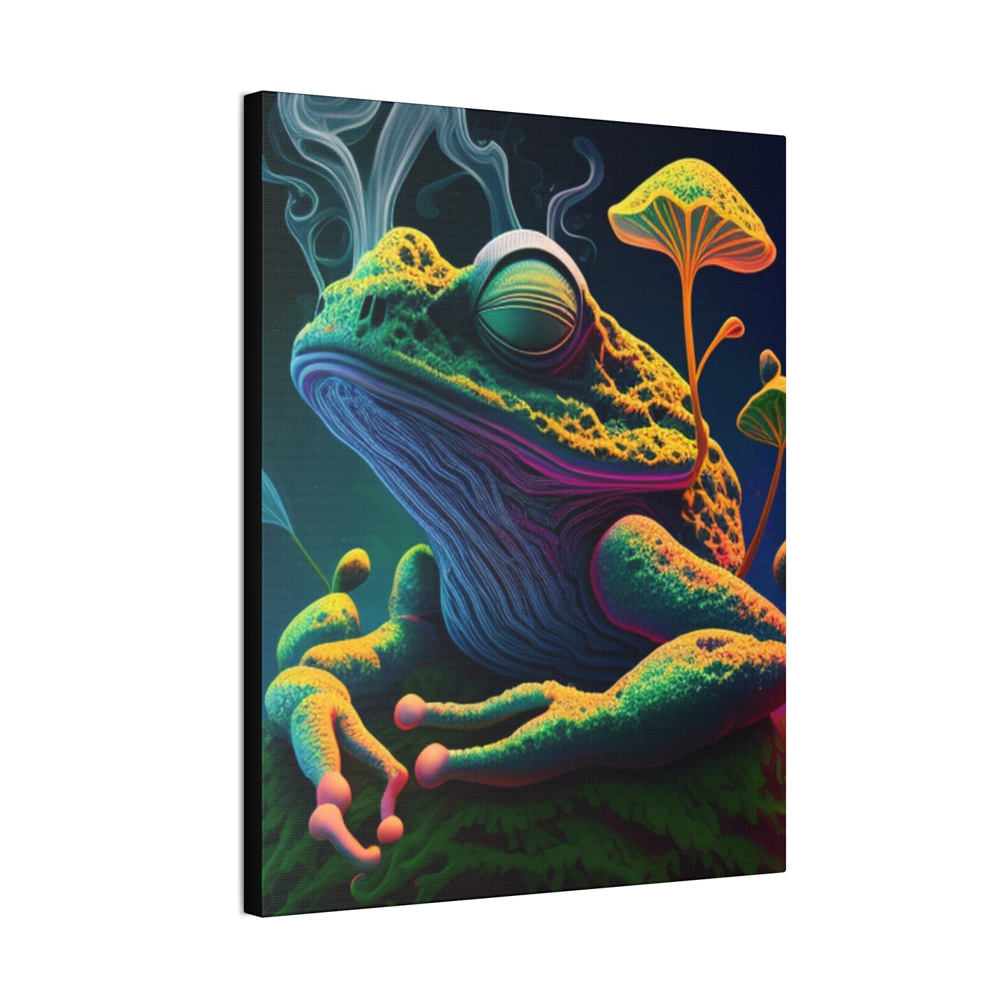 Psychedelic Frog Canvas