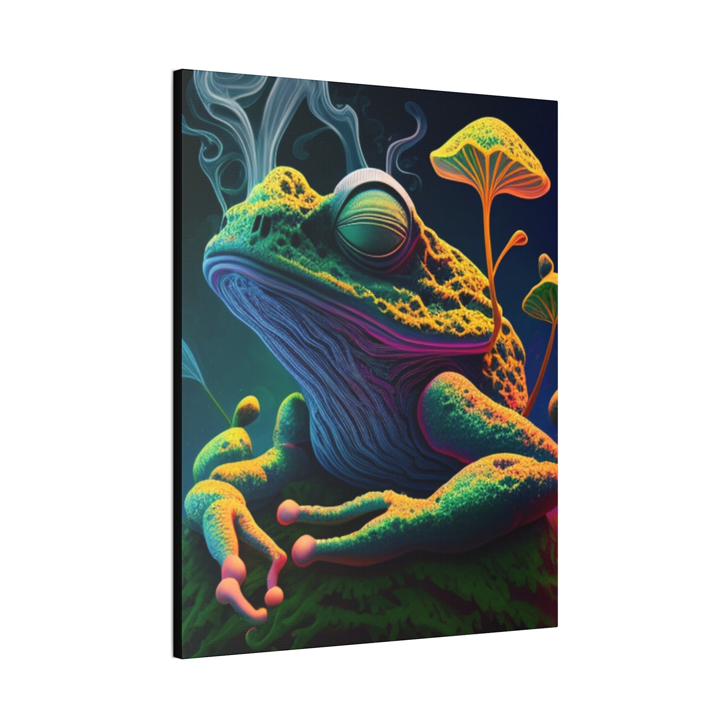 Psychedelic Frog Canvas