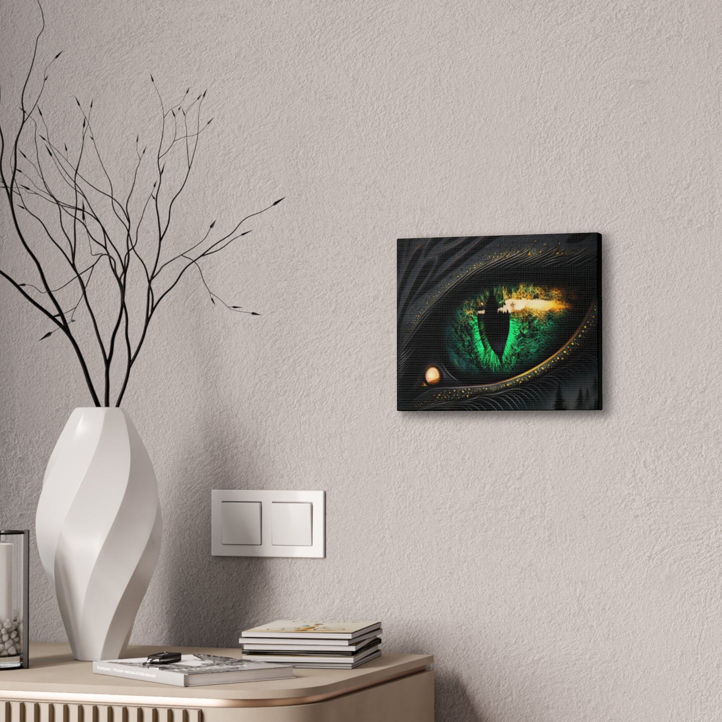 Steampunk Dragon Eye Canvas