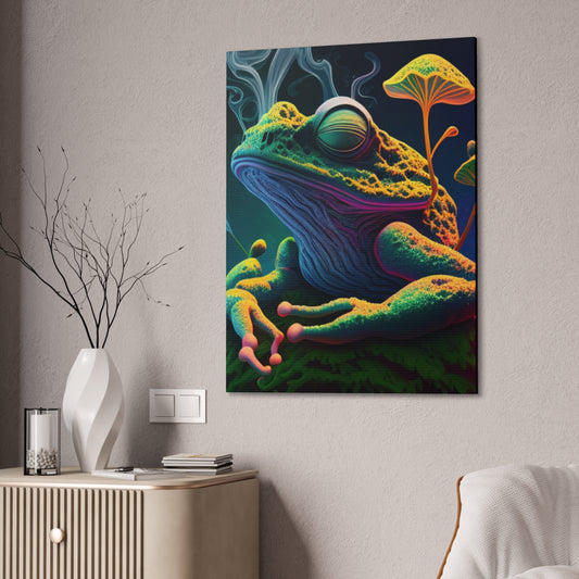 Psychedelic Frog Canvas