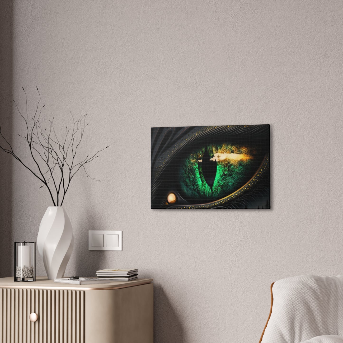 Steampunk Dragon Eye Canvas