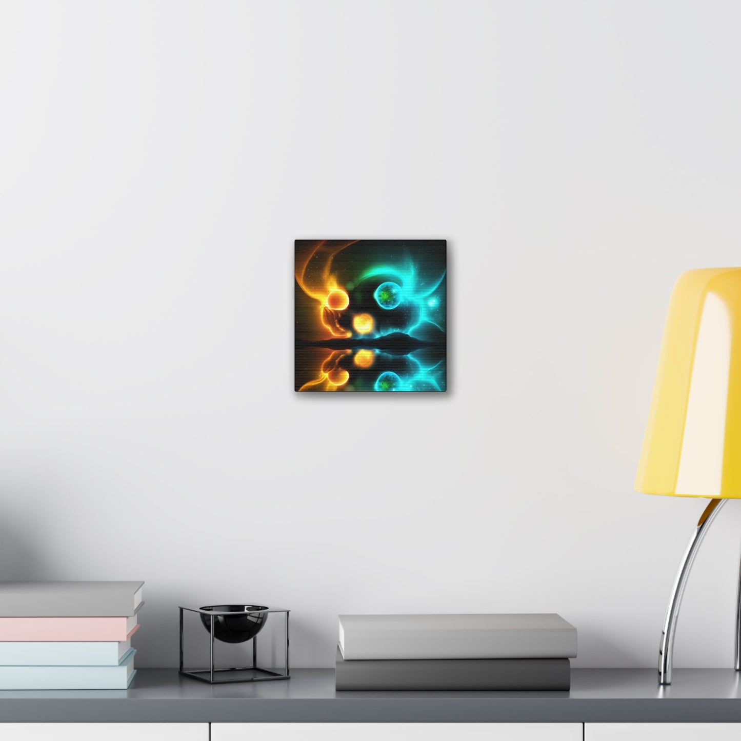 Aurora Harmony: Dance of Northern Lights Stretched Canvas Print