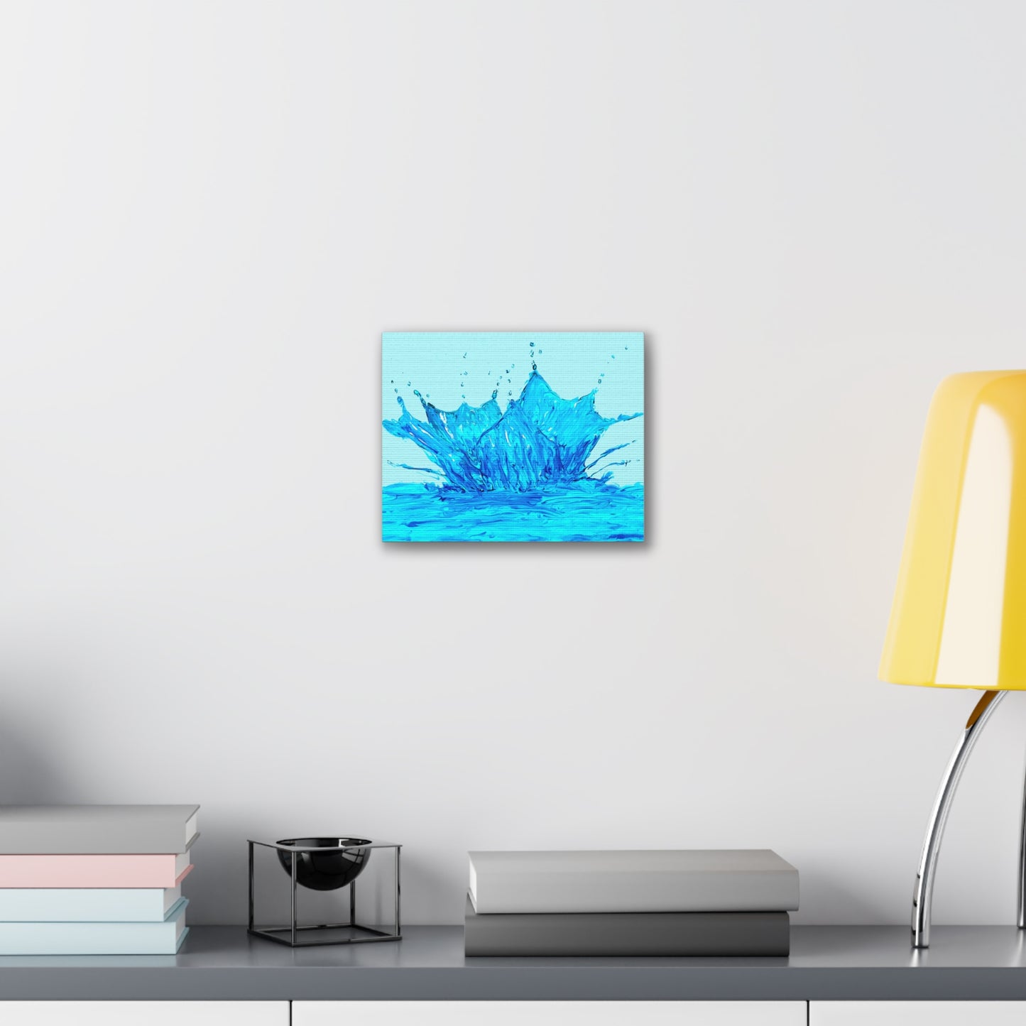 Splash of Life: Dynamic Water in Motion stretched canvas print
