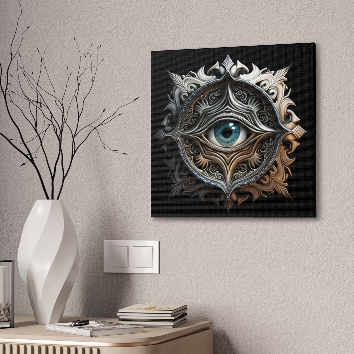Mystic Guardian Steampunk Canvas Print