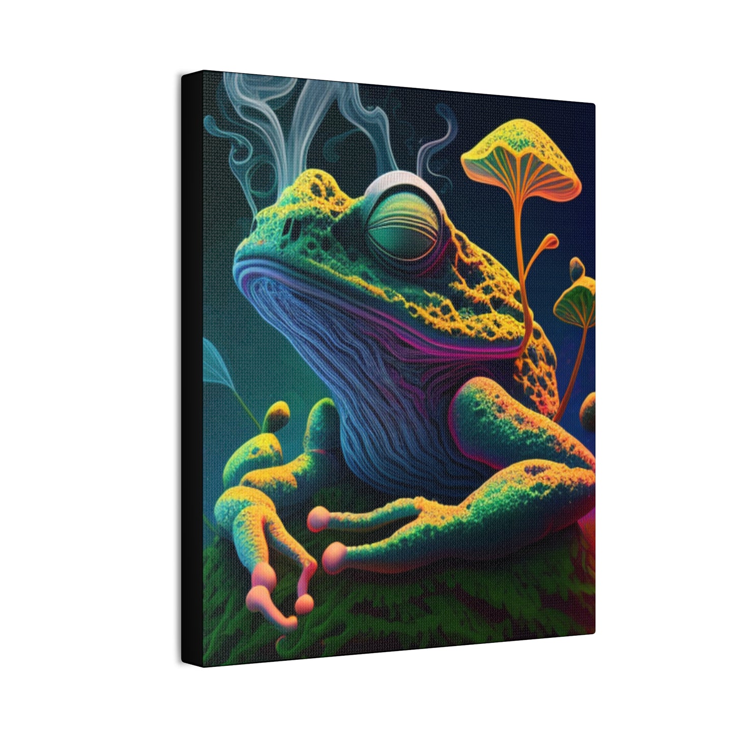 Psychedelic Frog Canvas