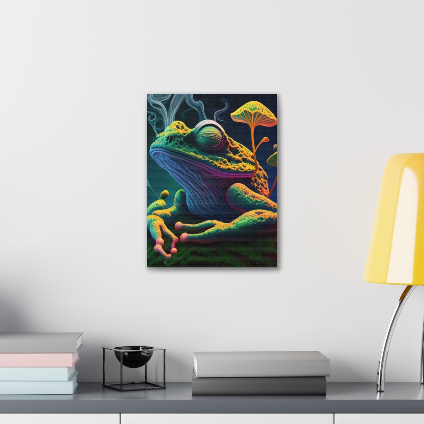 Psychedelic Frog Canvas