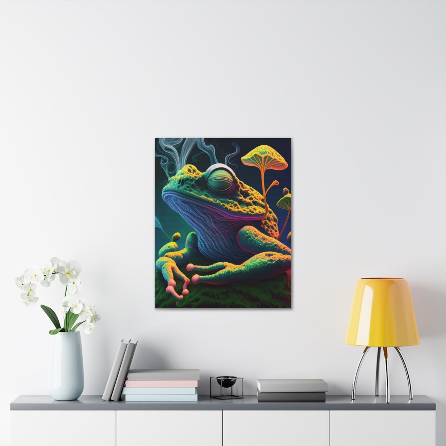 Psychedelic Frog Canvas