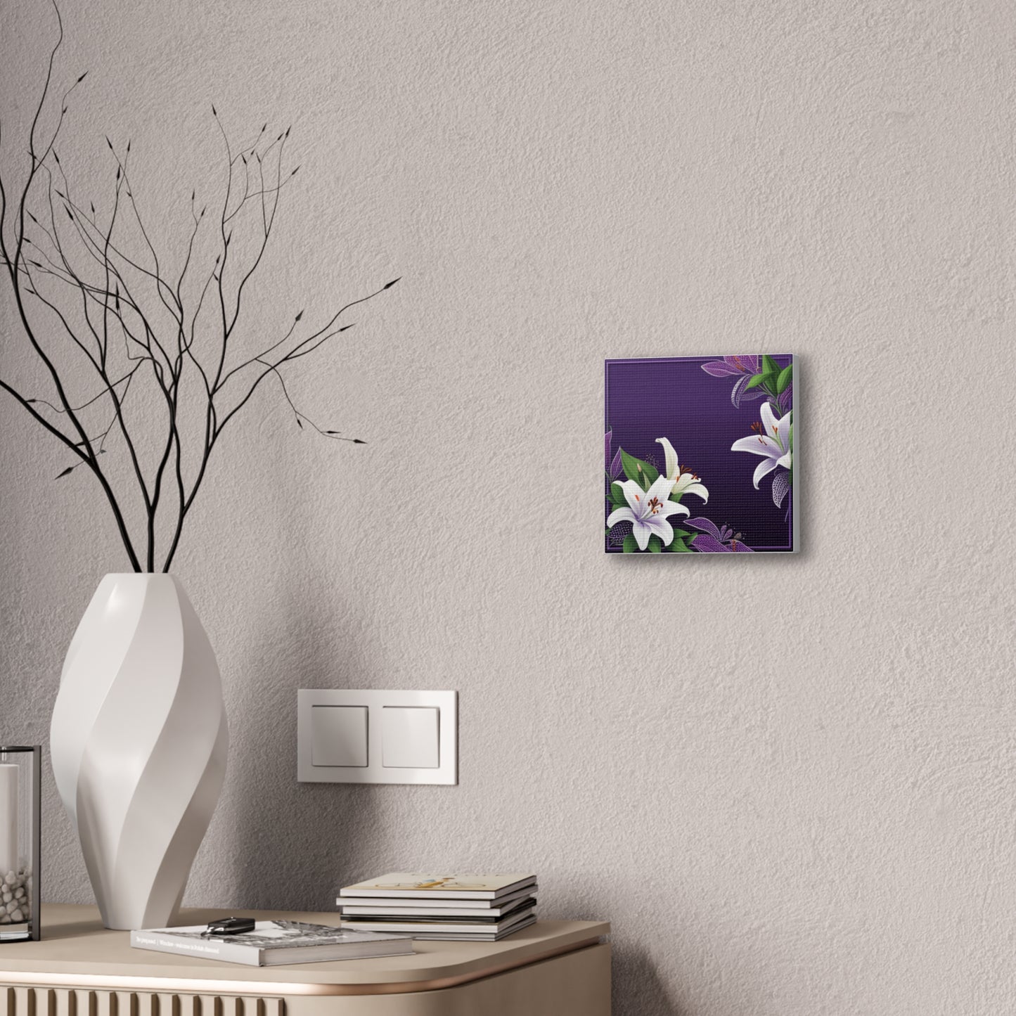 Lilies in Twilight Canvas