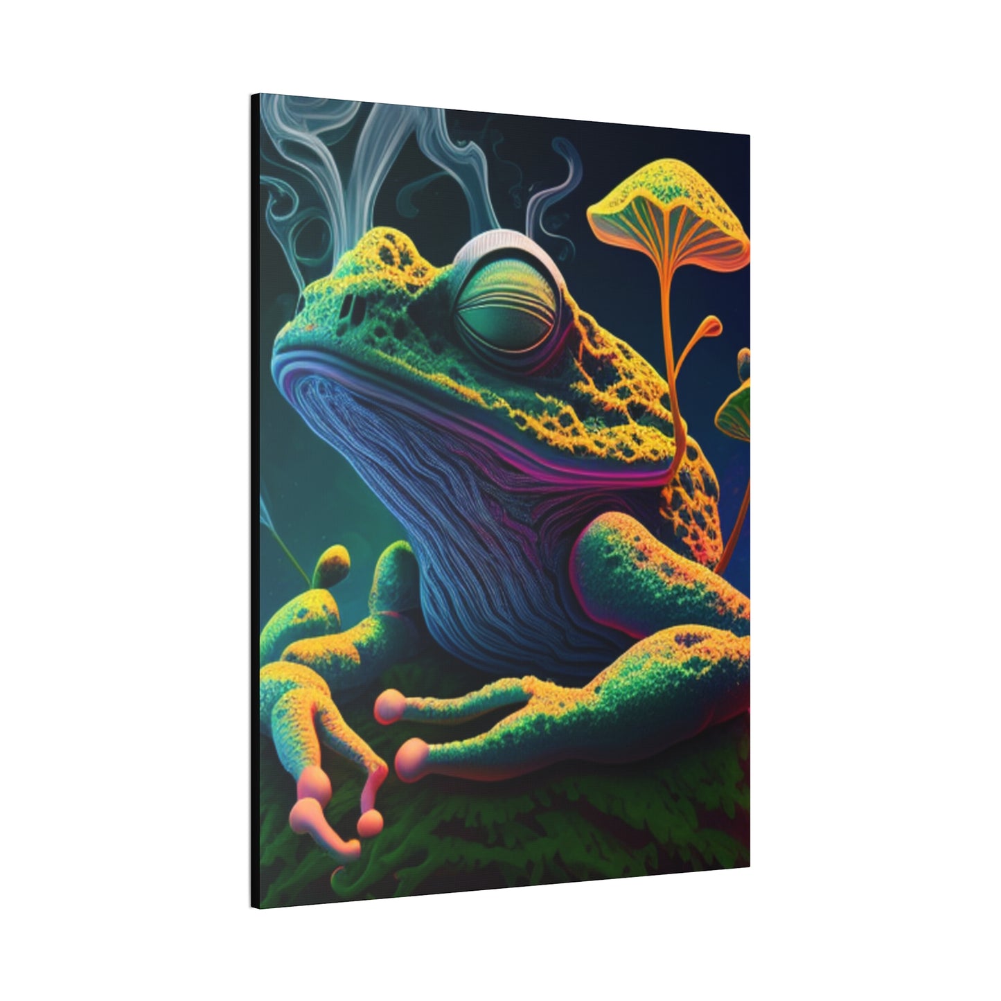Psychedelic Frog Canvas