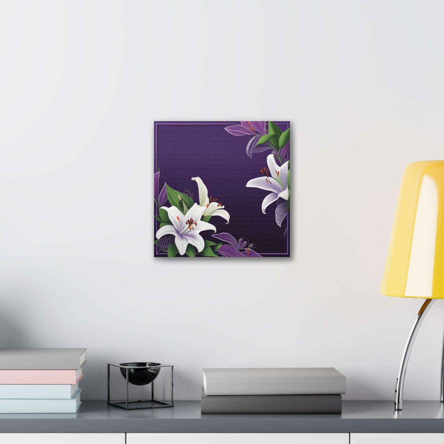 Lilies in Twilight Canvas