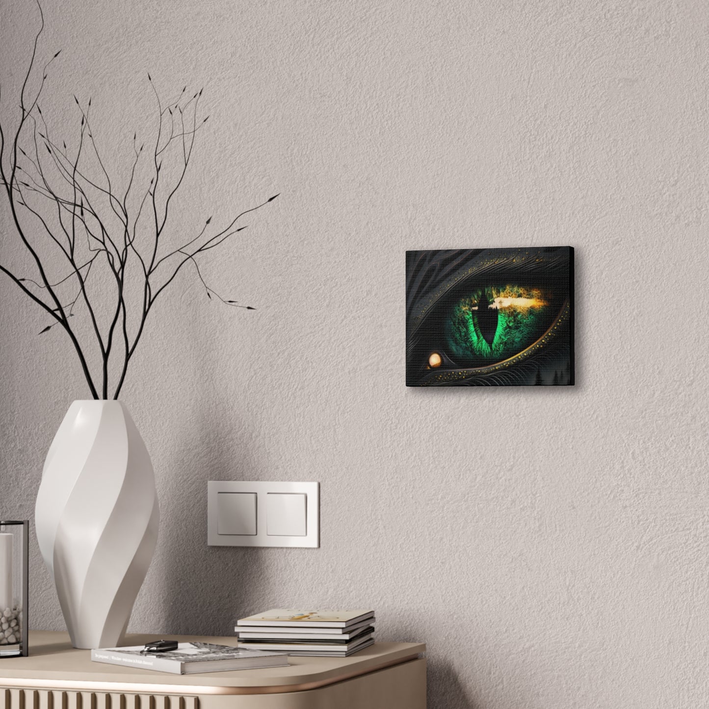 Steampunk Dragon Eye Canvas