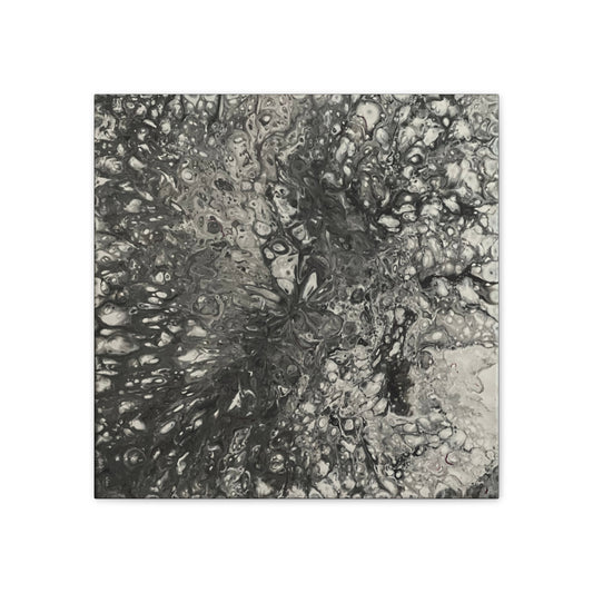 Monochrome Whirl Canvas