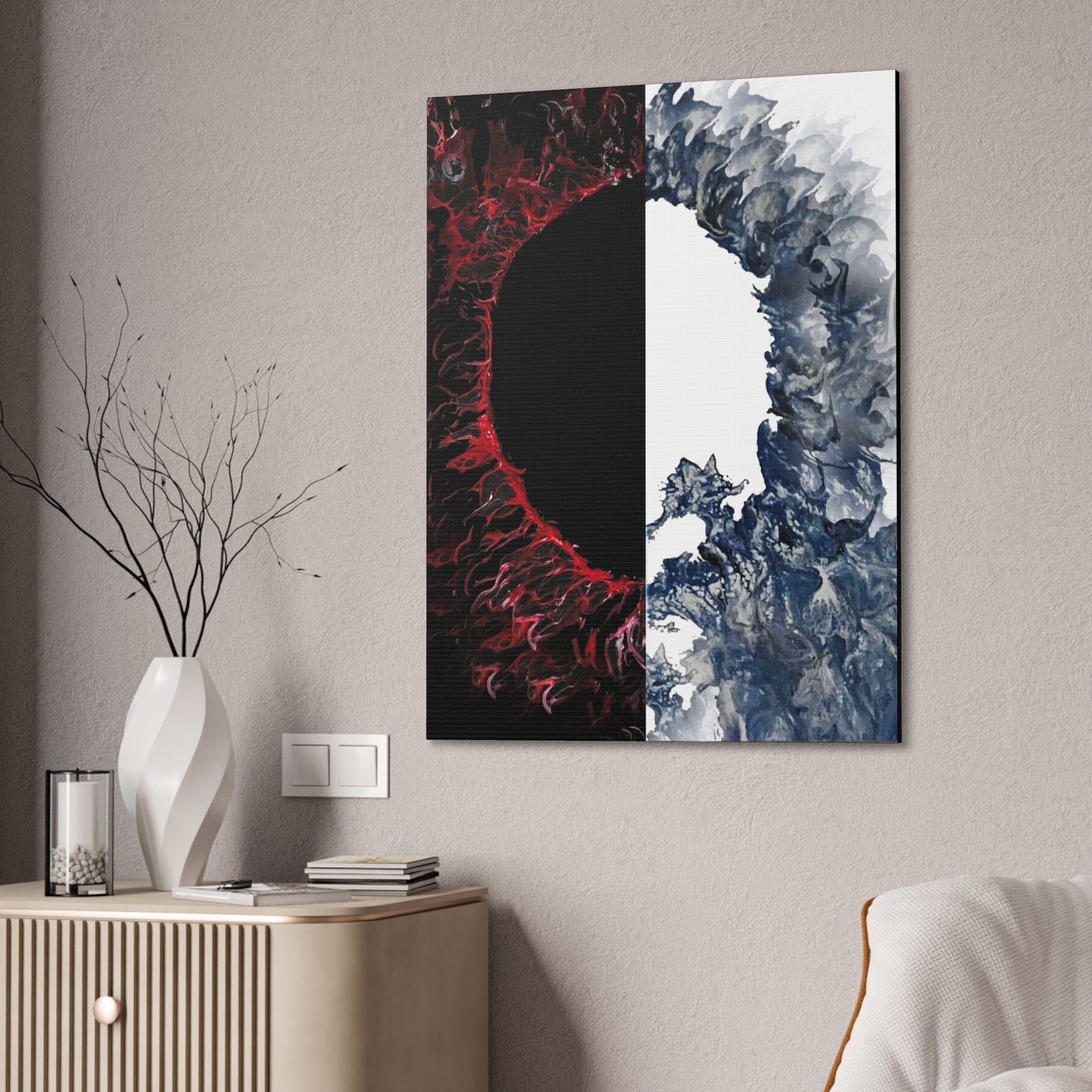 Ying and Yang Eclipse Canvas