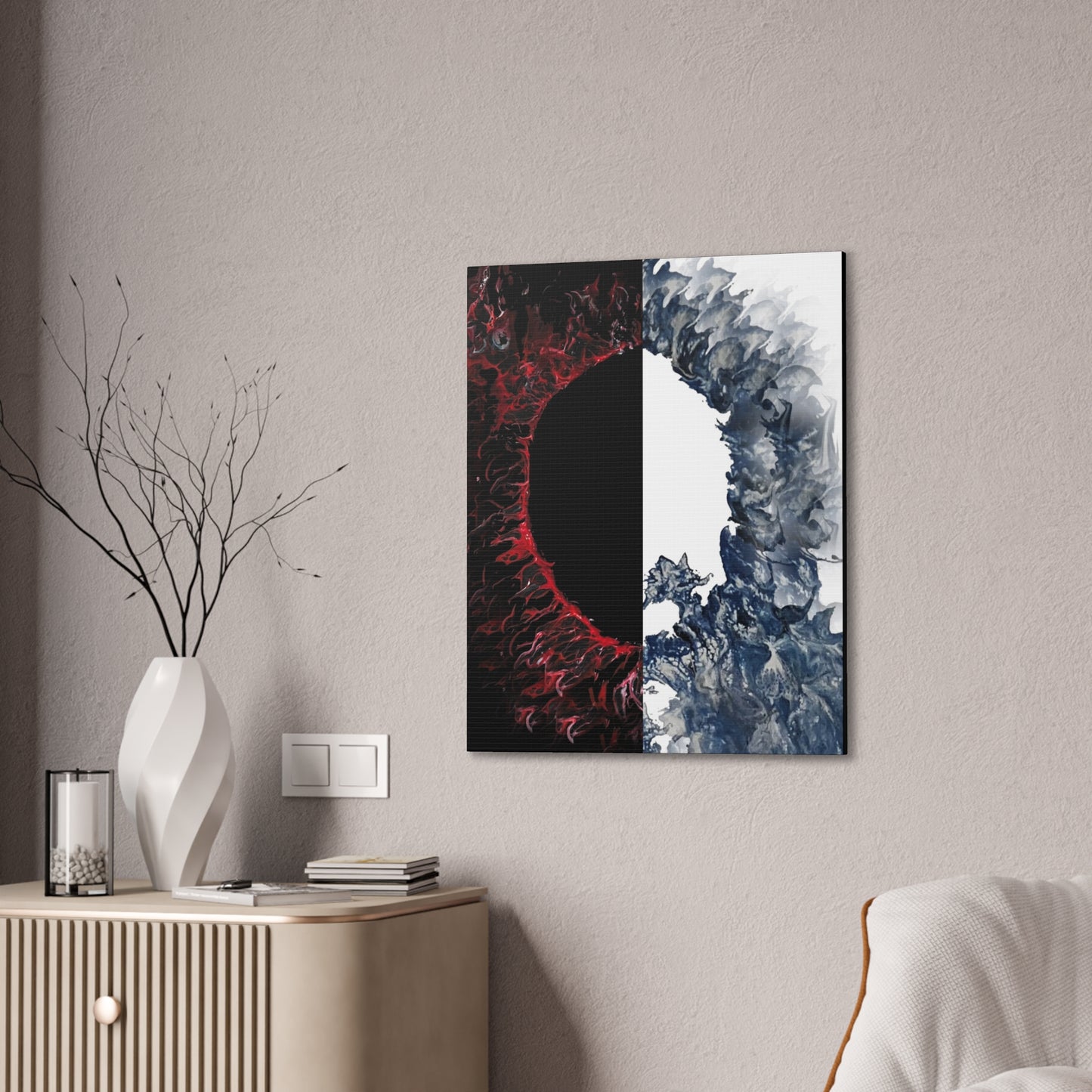 Ying and Yang Eclipse Canvas