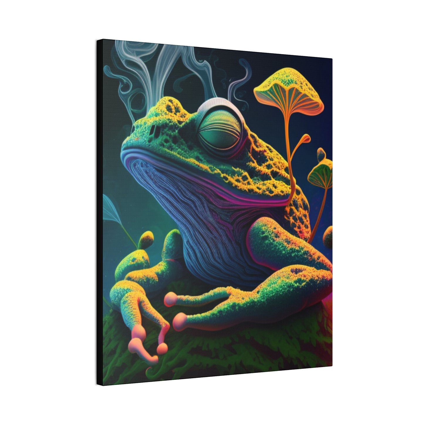 Psychedelic Frog Canvas