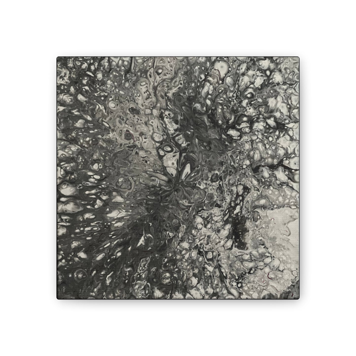 Monochrome Whirl Canvas