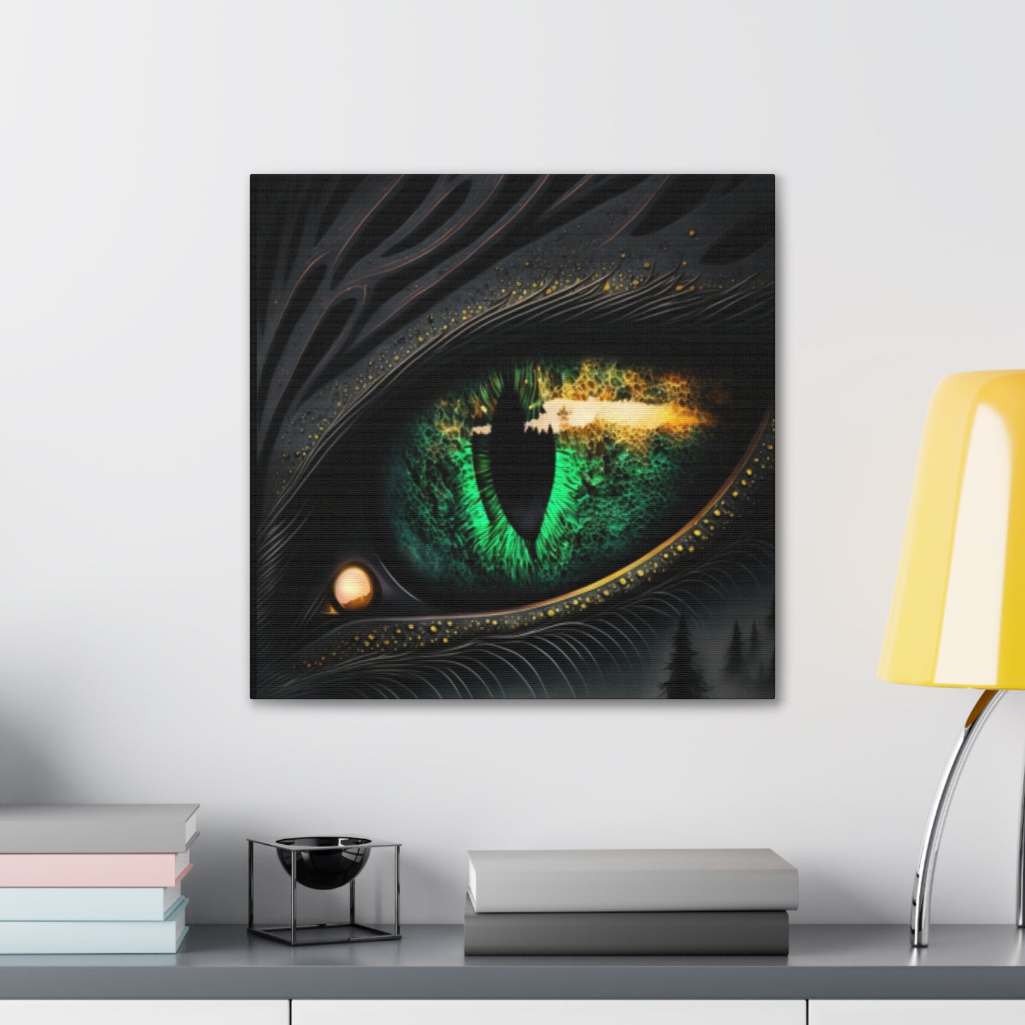 Steampunk Dragon Eye Canvas