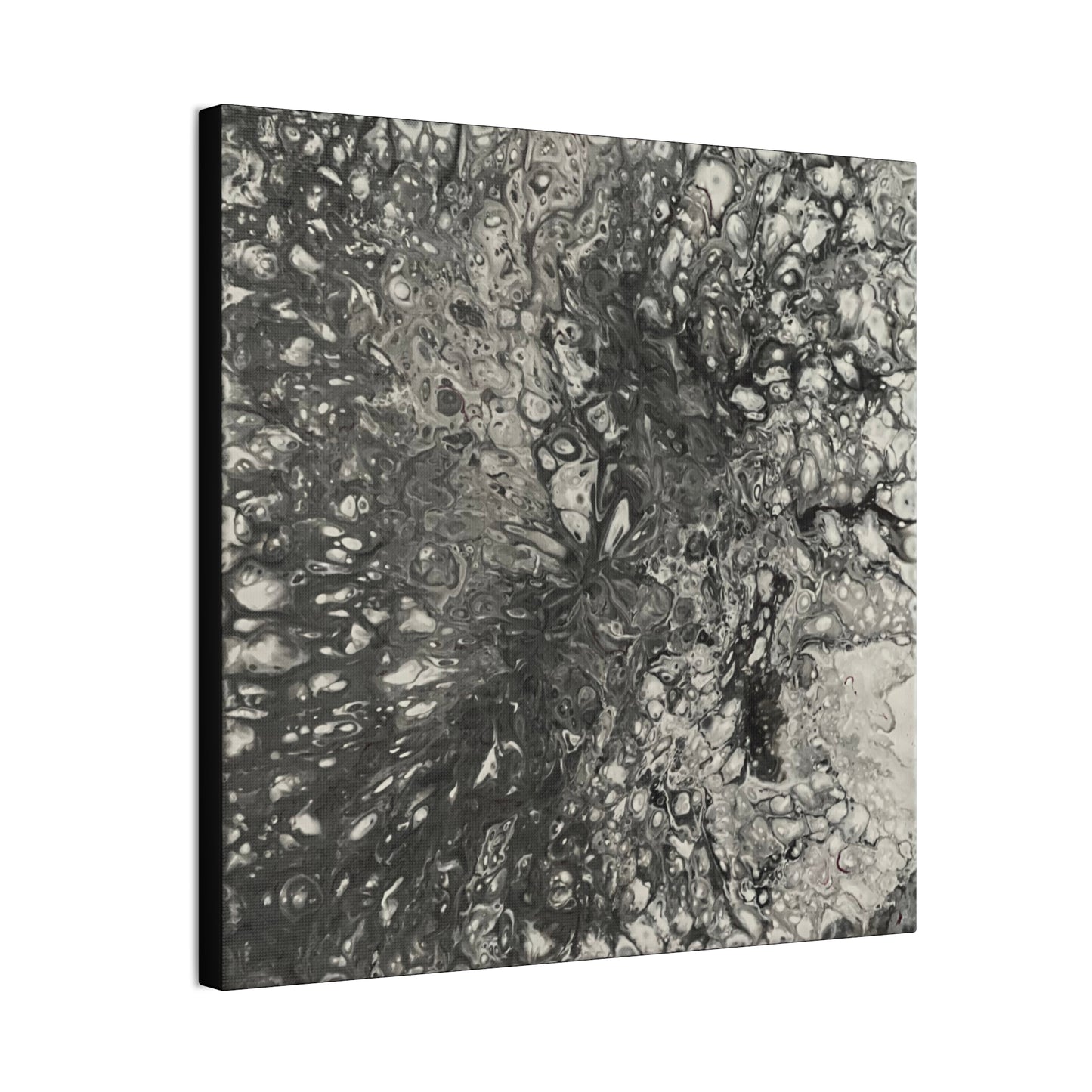 Monochrome Whirl Canvas