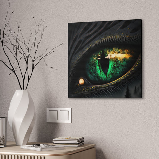 Steampunk Dragon Eye Canvas