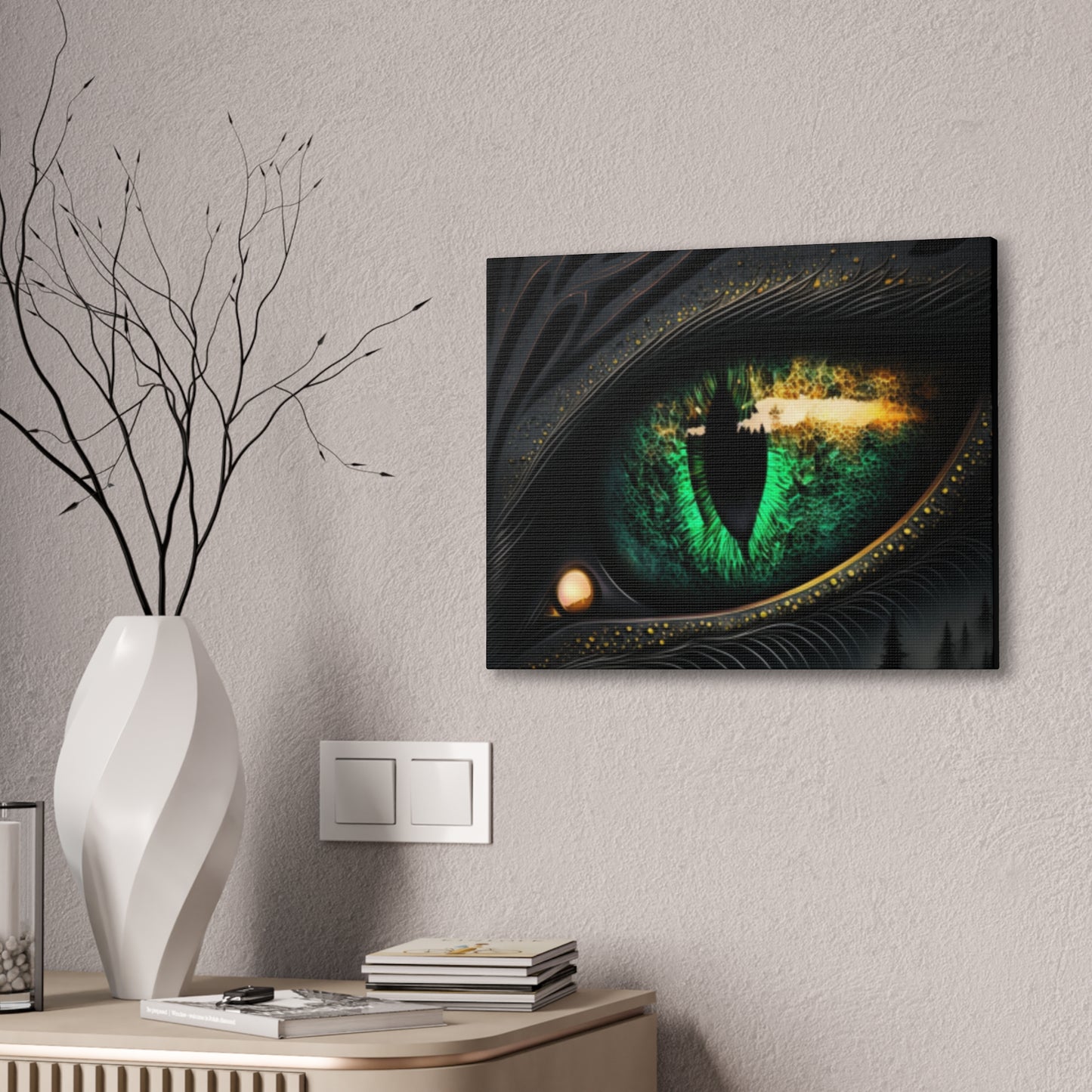 Steampunk Dragon Eye Canvas