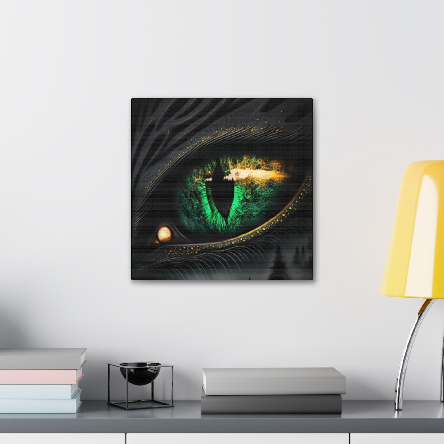 Steampunk Dragon Eye Canvas