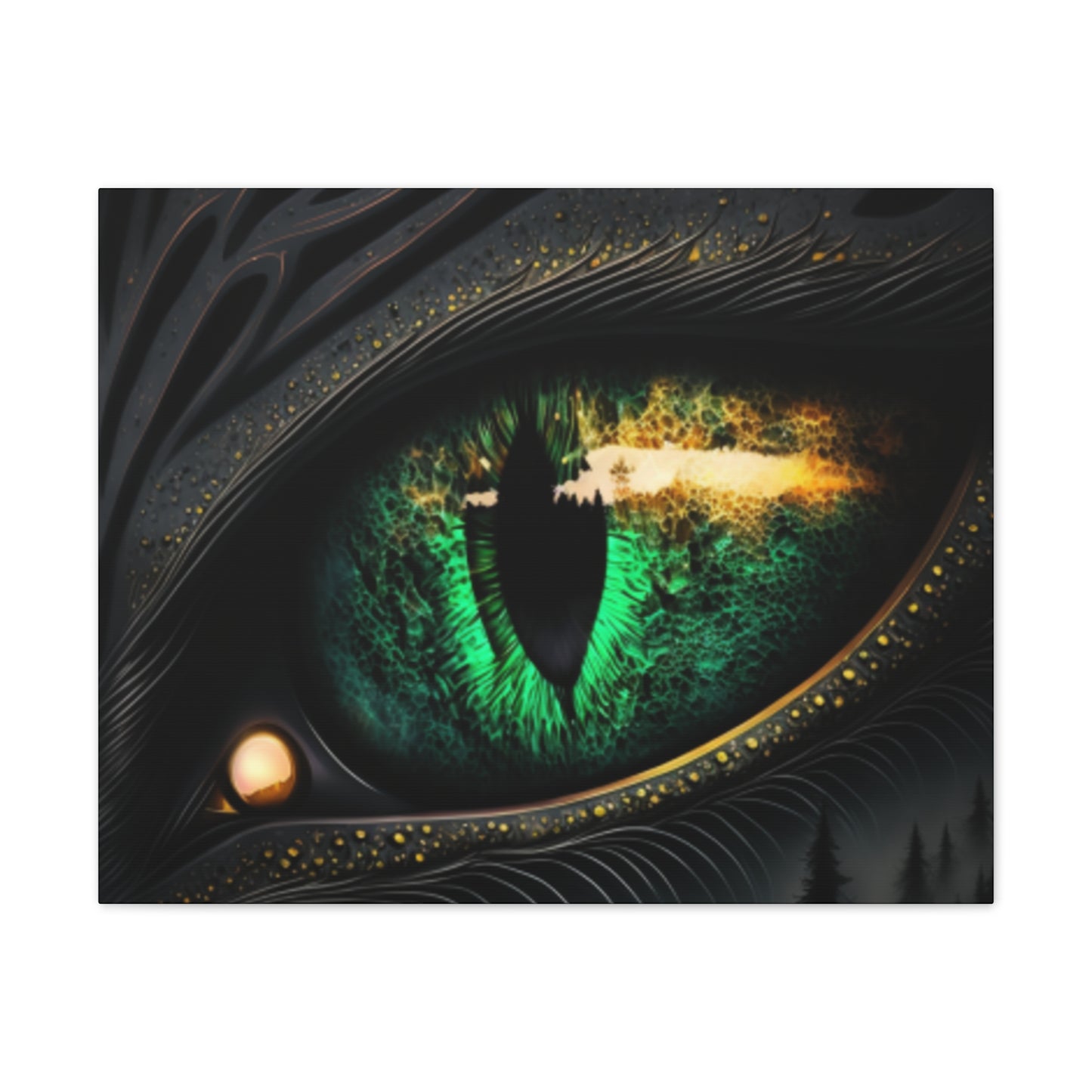 Steampunk Dragon Eye Canvas