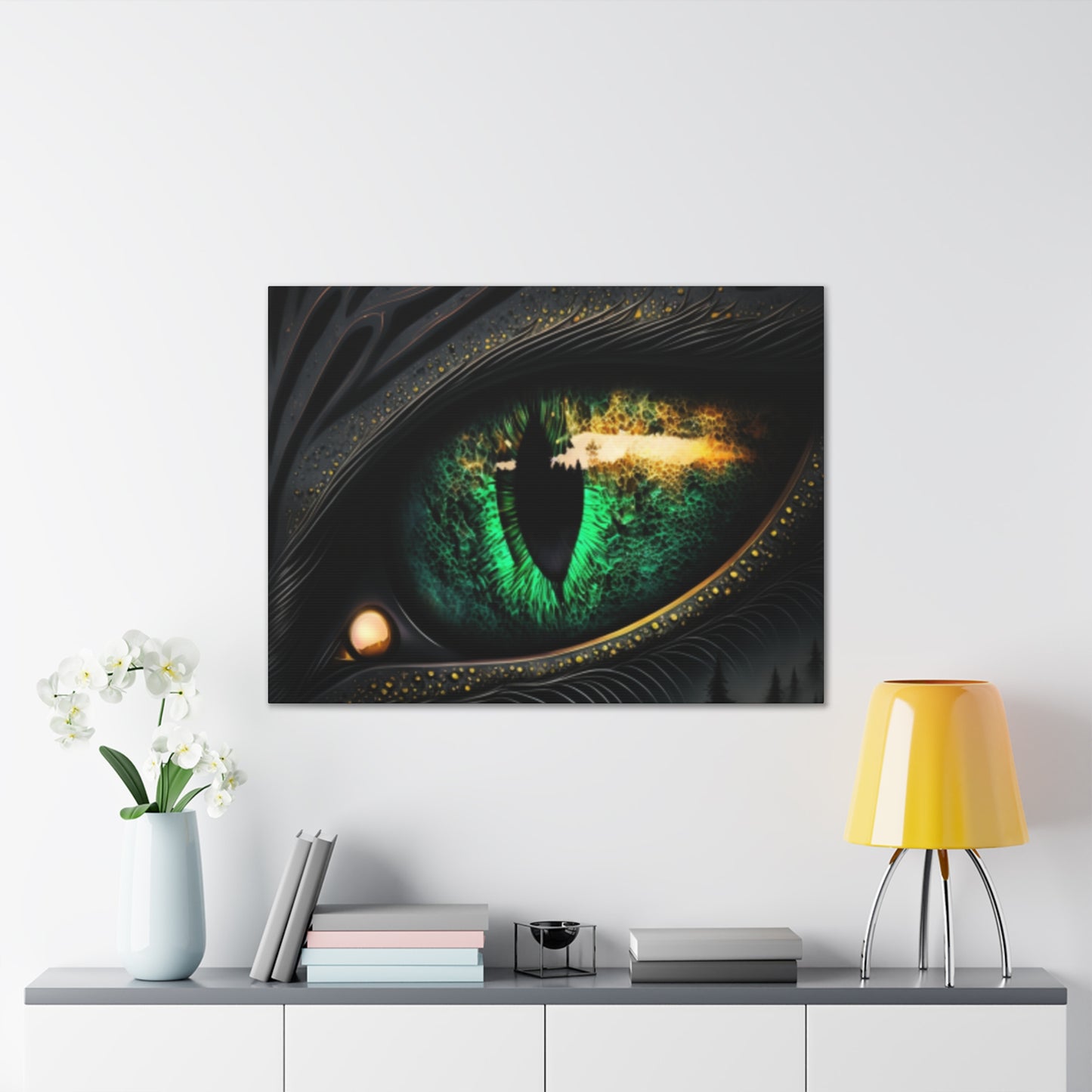 Steampunk Dragon Eye Canvas