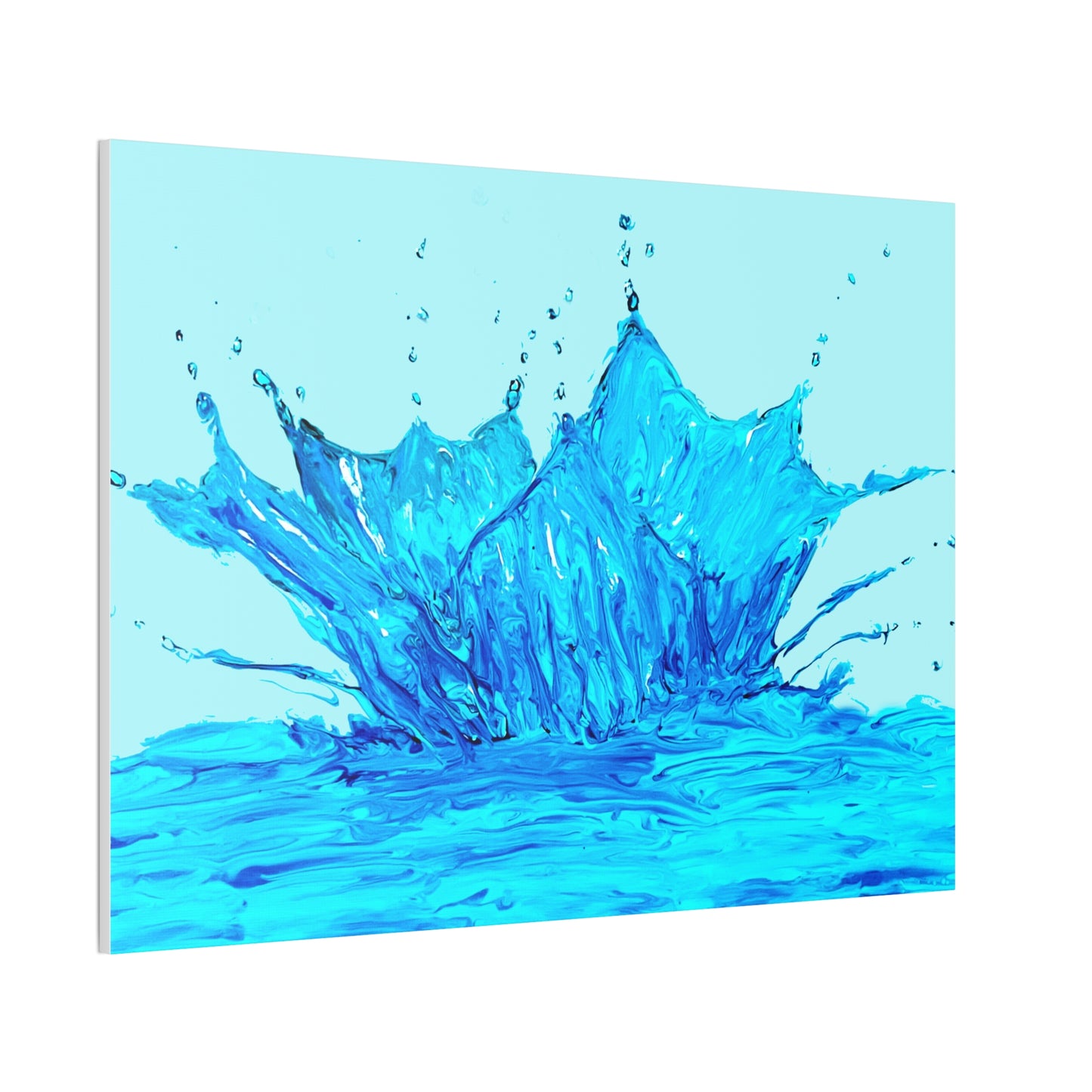 Splash of Life: Dynamic Water in Motion stretched canvas print