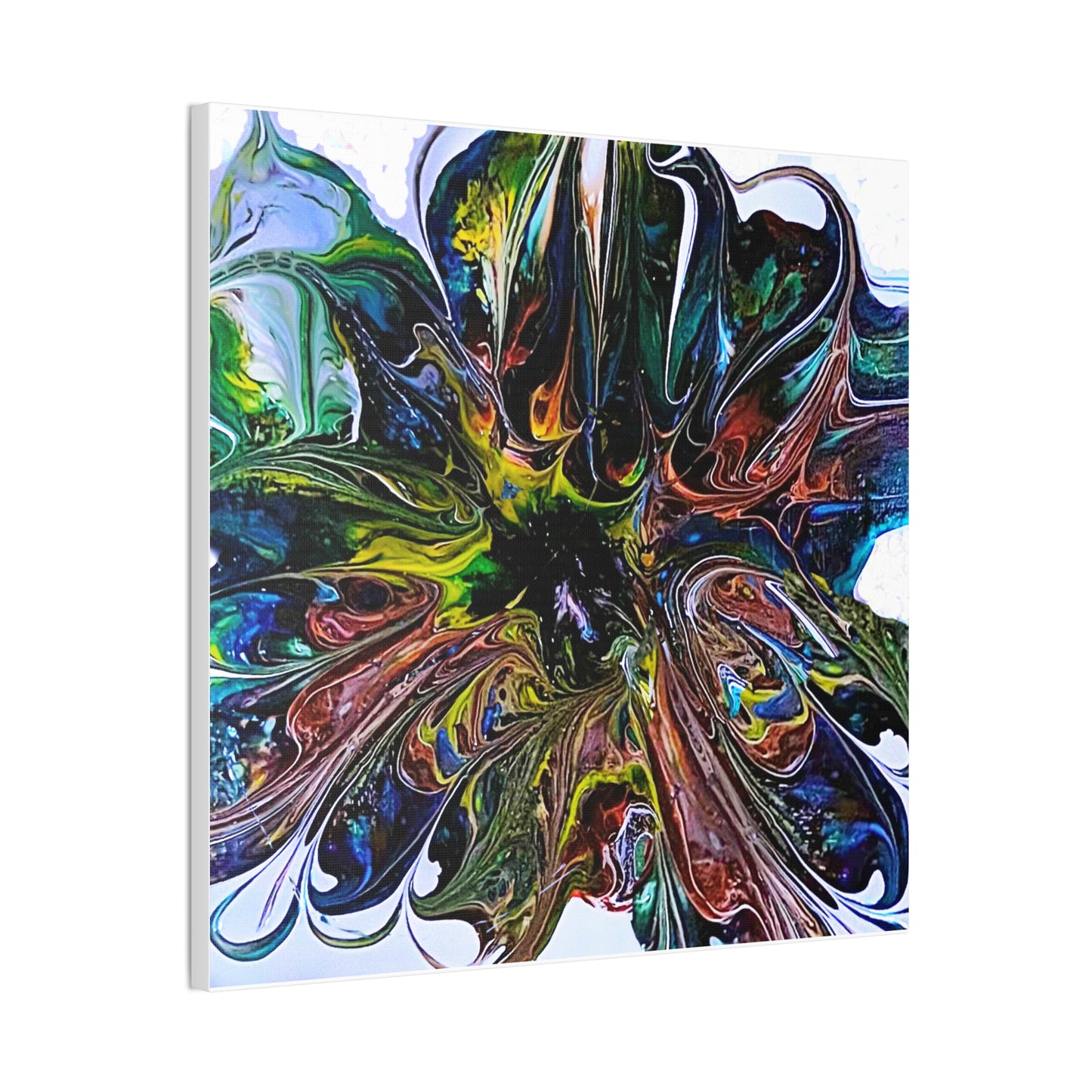 Color Burst Blossom Canvas
