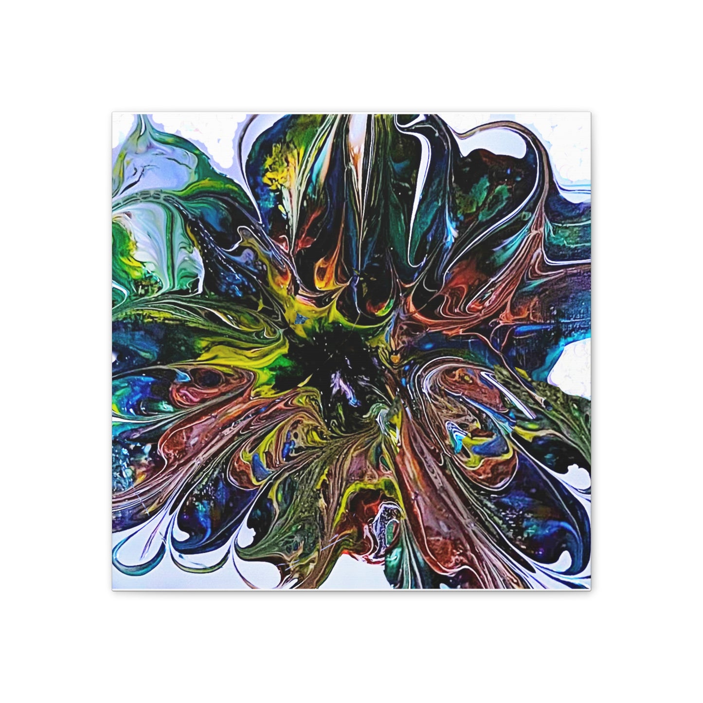 Color Burst Blossom Canvas