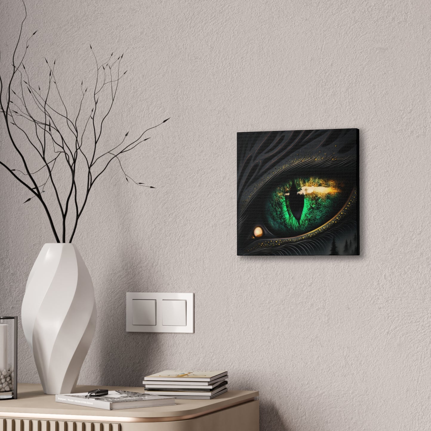 Steampunk Dragon Eye Canvas