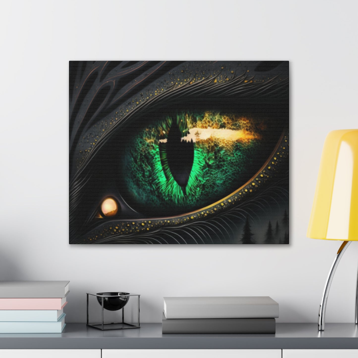 Steampunk Dragon Eye Canvas