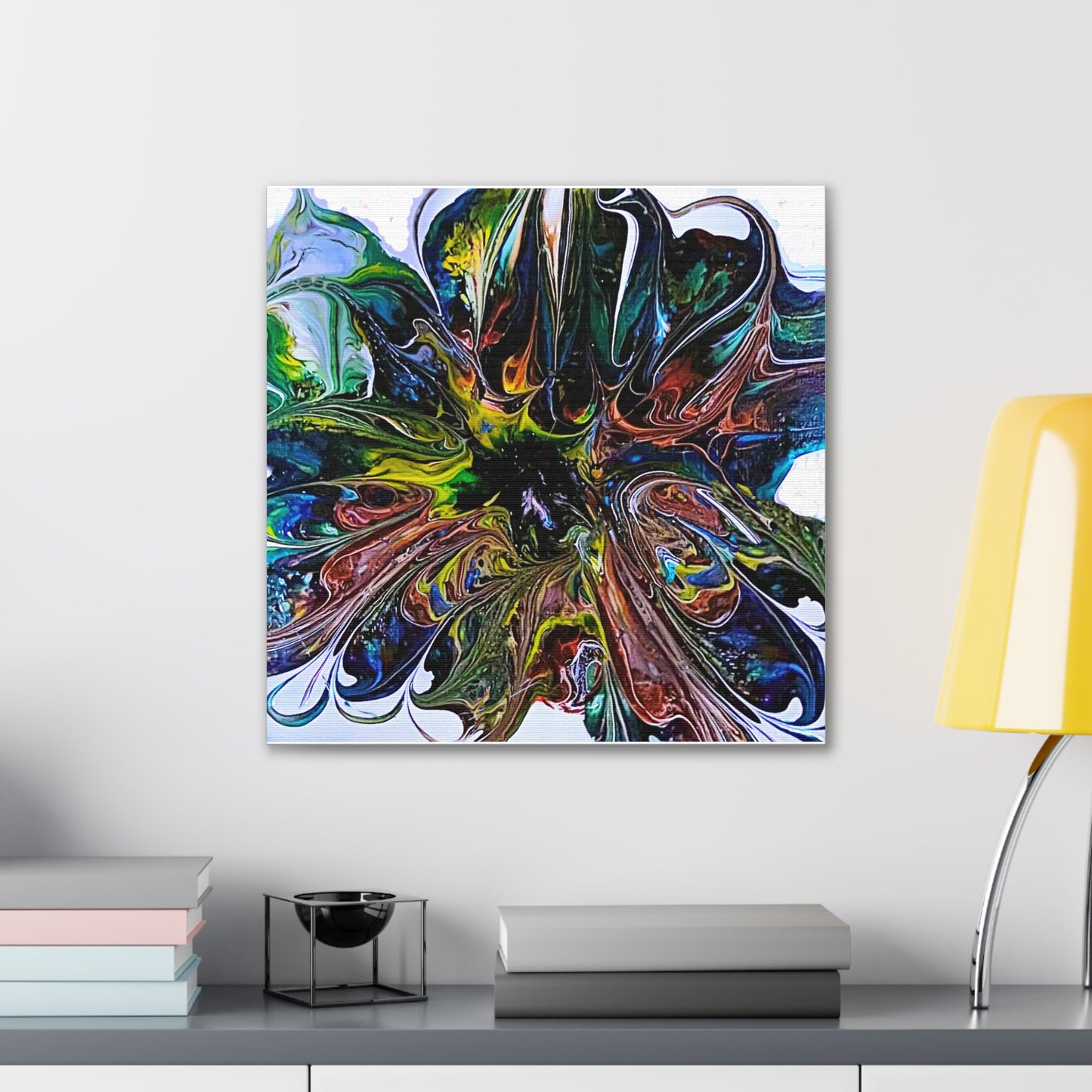 Color Burst Blossom Canvas