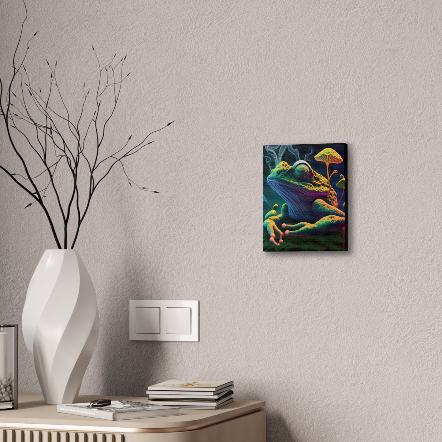 Psychedelic Frog Canvas