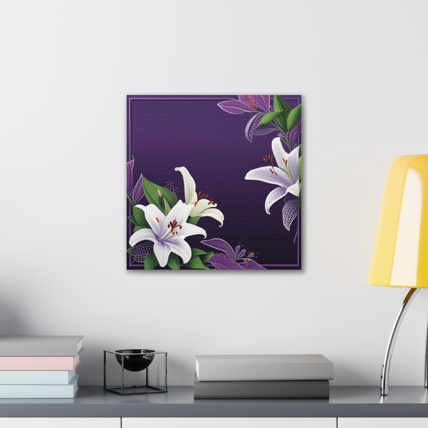 Lilies in Twilight Canvas